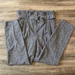 Express high waisted paperbag ankle pant